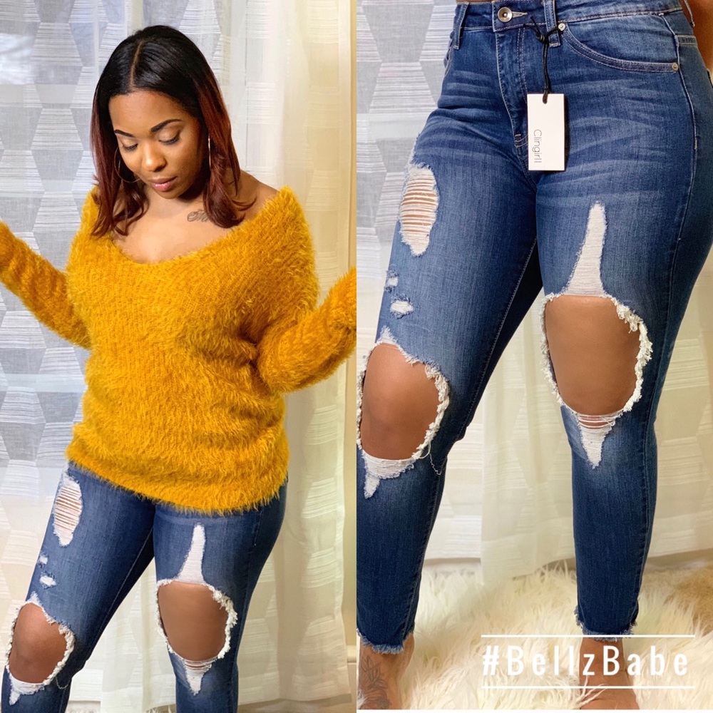 Sexy pullover back knot  sweater